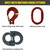 Chain Sling - 5/16" x 5' Single Leg with Sling Hook - Grade 80 - Matched grade fittings