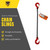 Chain Sling - 1/2" x 5' Single Leg with Sling Hooks - Grade 80 - Chain slings