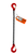 Chain Sling - 1/2" x 6' Single Leg with Sling Hooks - Grade 80