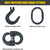 Chain Sling - 9/32" x 10' Single Leg with Foundry Hook - Grade 100 - Matched grade fittings