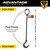 Chain Sling - 5/16" x 10' Single Leg with Foundry Hook - Grade 80 - Pick points and length