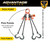 Chain Sling - 9/32" x 5' Quad Leg with Foundry Hook and Adjuster - Grade 100 - Pick points and length