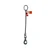 Chain Sling 5/8 x 5' Single Leg Swivel Positive Lock Hook Adjuster Grade 80