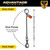 Chain Sling - 3/8" x 5' Single Leg with Swivel Positive Locking Hook - Grade 100 - Pick points and length