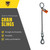 Chain Sling - 3/8" x 5' Single Leg with Swivel Positive Locking Hook - Grade 100 - Chain slings
