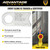Chain Sling - 1/2" x 5' Single Leg with Swivel Positive Locking Hooks and Adjuster - Grade 100 - Tagged & certified