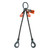 Chain Sling - 3/8" x 10' Double Leg with Positive Locking Hooks and Adjusters - Grade 100 - Main