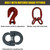 Chain Sling - 5/16" x 10' Quad Leg with Grab Hook and Adjusters - Grade 80 - Matched grade fittings