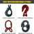 Chain Sling - 5/8" x 6' Quad Leg with Positive Locking Hooks and Adjusters - Grade 80 - Matched grade fittings