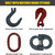 Chain Sling - 9/32" x 8' Single Leg with Foundry Hook and Adjuster - Grade 80 - Matched grade fittings