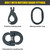 Chain Sling - 5/16" x 8' Single Leg with Positive Locking Hook - Grade 100 - Matched grade fittings