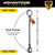 Chain Sling - 5/16" x 8' Single Leg with Positive Locking Hook - Grade 100 - Pick points and length