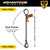 Chain Sling - 3/8" x 8' Single Leg with Positive Locking Hook and Adjuster - Grade 100 - Pick points and length