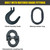 Chain Sling - 1/2" x 8' Single Leg with Foundry Hook - Grade 100 - Matched grade fittings