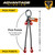 Chain Sling - 3/8" x 8' Double Leg with Grab Hook and Adjusters - Grade 80 - Pick points and length
