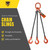 Chain Sling - 1/2" x 8' Triple Leg with Sling Hooks - Grade 100 - Chain slings