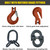 Chain Sling - 1/2" x 8' Triple Leg with Sling Hooks and Adjusters - Grade 100 - Matched grade fittings