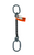 Chain Sling - 1/2" x 6' Single Leg with Grab Hook - Grade 100