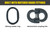 Chain Sling - 9/32" x 10' Double Leg with Endless Baskets - Grade 100 - Matched grade fittings