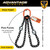 Chain Sling - 5/8" x 6' Double Leg with Endless Baskets - Grade 100 - Pick points and length