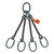 Chain Sling - 9/32" x 6' Quad Leg with Oblong Rings - Grade 100 - Main