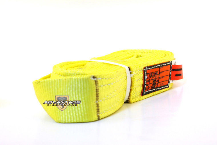 Nylon Lifting Sling - Twisted Eye and Eye - 2" x 10' - 2 Ply