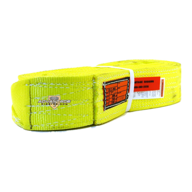 Nylon Lifting Sling - Twisted Eye and Eye - 3" x 16' - 2 Ply - Main
