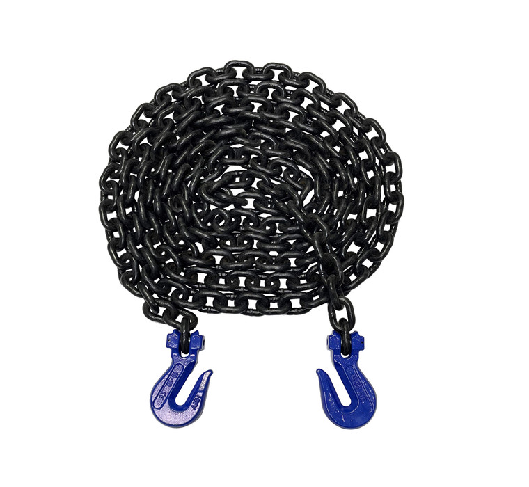 3/8" - Grade 100 Binder Chain - Grab Hooks - 24' Length