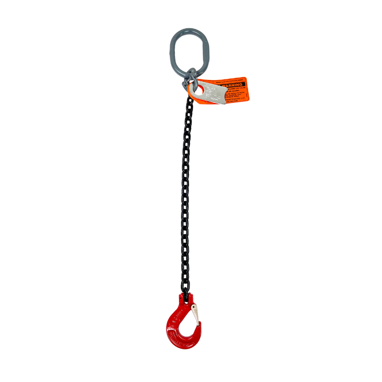 Chain Sling - 1/2" x 6' Single Leg with Sling Hook - Grade 80