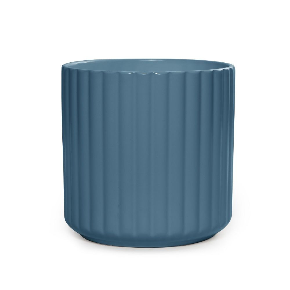 Pot - Ribbed Sea 14cm - Big Jims Garden Centre
