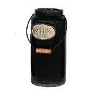 Milk Churn - Black Medium