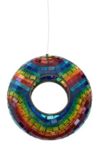 Bird Feeder - Mosaic Glass (87578) Bird Feeder - Mosaic Glass (87578)