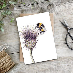 Card - Thistle & Bee