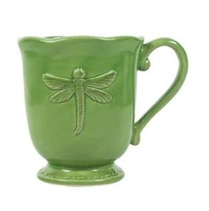Mug - Stoneware Dragonfly Gree