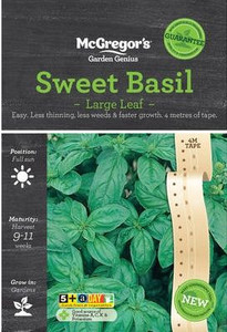 MG Basil Sweet Large Seed Tape MG Basil Sweet Large Seed Tape