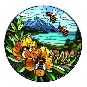 Stained Glass Hanger - Bee