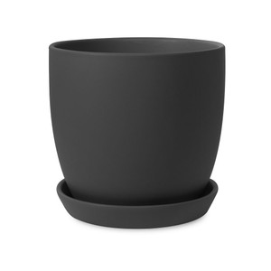 Pot - Tulip Matt Black 14cm