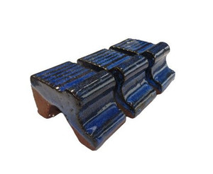 Ceramic Pot Feet Blue Single