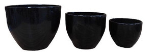 Pot - Round Black M