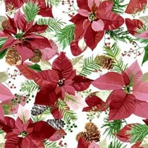 Luncheon - Shiny Poinsettia