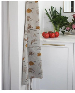 Apron - Herb Print Mustard Apron - Herb Print Mustard
