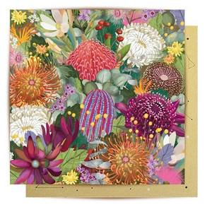 Card - Bush Blooms Floral Card - Bush Blooms Floral