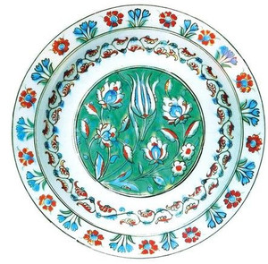 Plate - Turkish Flower Tin