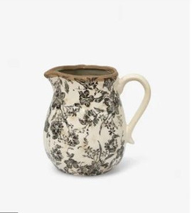 Jug - Black Floral - Short