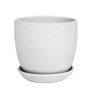 Pot - Tulip Matt White 9cm Pot - Tulip Matt White 9cm