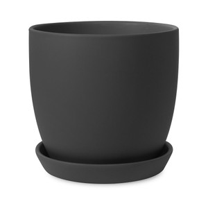 Pot - Tulip Matt Black 17cm