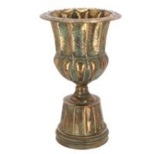 French Urn - Aged Metal 45cm French Urn - Aged Metal 45cm