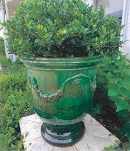 Urn - Green Glass Large