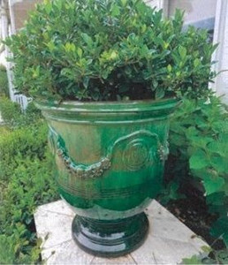 Urn - Green Glass Small