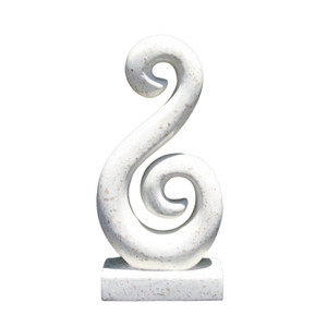 Statue - Fishhook Twist White Statue - Fishhook Twist White